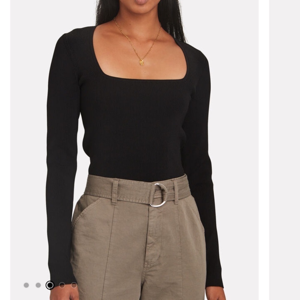 INTERMIX BNWT Kai Long Sleeve Rib Knit Top Chic XL BRAND NEW WITH TAGS $178